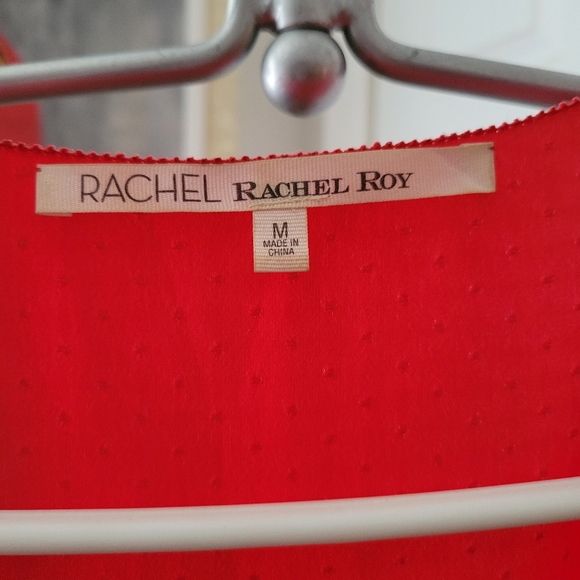 Red Rachel Roy V-neck Top - Picture 6 of 12